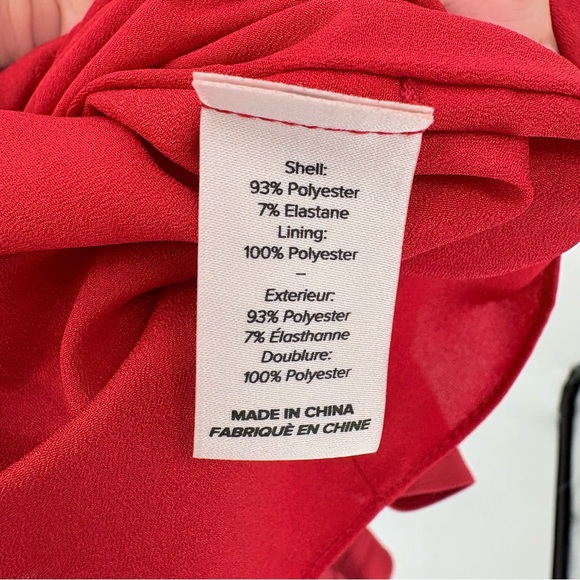 Cinq A Sept McKenna Twist Dress Red Mini Long Sleeve Size 2 - Picture 5 of 10